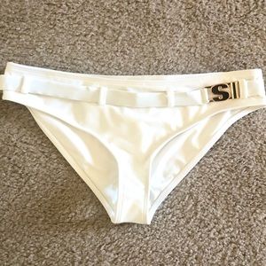 White Bikini Bottoms Forever 21 Sports Illustrated Size Medium NEW!!!